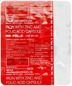 Hb Fol Z Capsule 15 Hb Fol Z Capsule 15