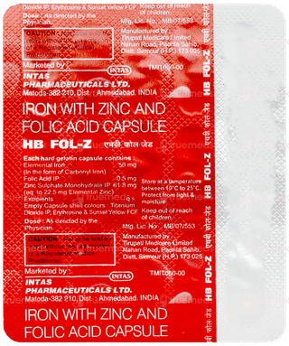 Hb Fol Z Capsule 15