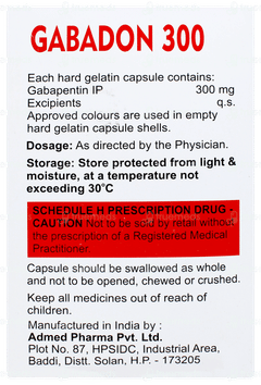 Gabadon 300 Capsule 10 Gabadon 300 Capsule 10