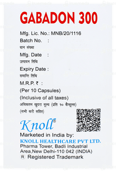Gabadon 300 Capsule 10 Gabadon 300 Capsule 10