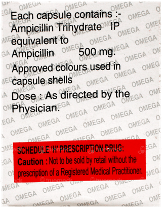 Ampicillin 500Mg Capsule 10