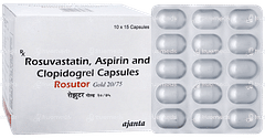 Rosutor Gold 20/75 Capsule 15