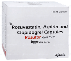 Rosutor Gold 20/75 Capsule 15