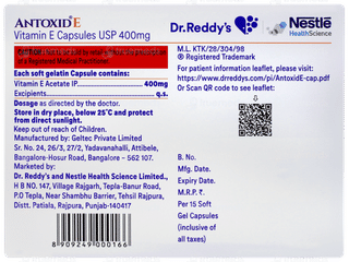 Antoxid E Capsule 15