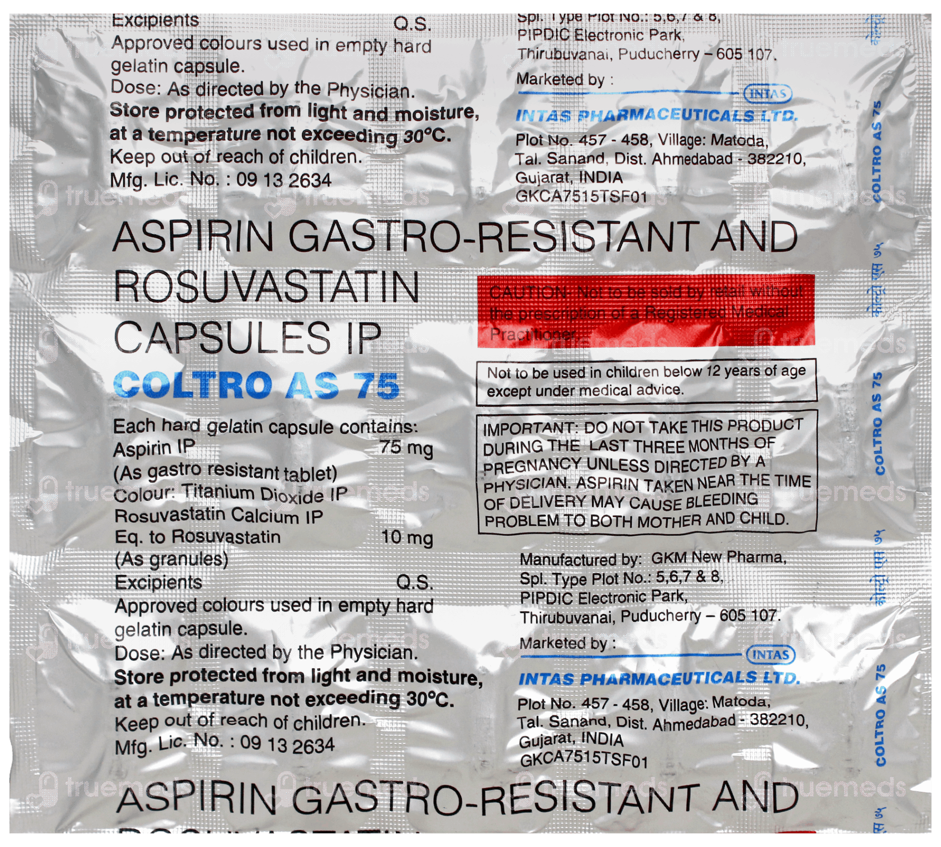 Coltro As 75 Mg Capsule 10 - Uses, Side Effects, Dosage, Price