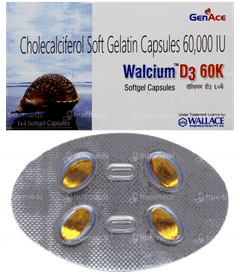 Walcium D3 60K Capsule 4