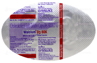 Walcium D3 60K Capsule 4