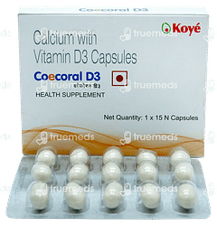 Coecoral D3 225 Mg/400iu Capsule 15