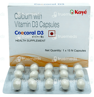 Coecoral D3 225 Mg/400iu Capsule 15