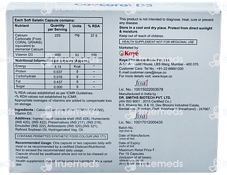 Coecoral D3 225 Mg/400iu Capsule 15