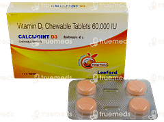 Calcijoint D3 Orange Flavour Sugar Free Chewable Tablet 4