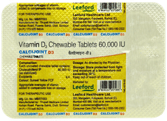 Calcijoint D3 Orange Flavour Sugar Free Chewable Tablet 4