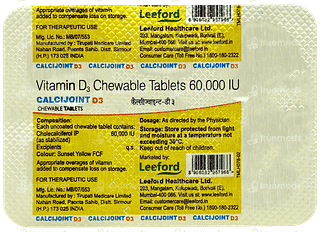 Calcijoint D3 Orange Flavour Sugar Free Chewable Tablet 4