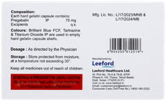 Pegabanyl 75 Capsule 10 Pegabanyl 75 Capsule 10