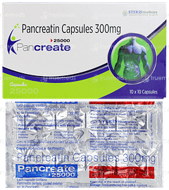 Pancreate 25000 Capsule 10