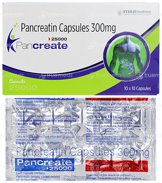 Pancreate 25000 Capsule 10