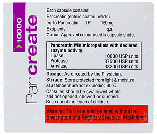 Pancreate 10000 Capsule 10