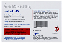 Isotroin 10 Capsule 15
