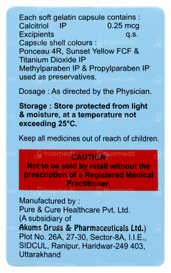 Calciterolin 0.25 Capsule 10