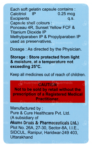 Calciterolin 0.25 Capsule 10