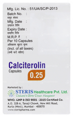 Calciterolin 0.25 Capsule 10