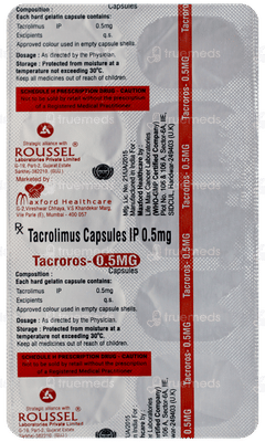 Tacroros 0.5Mg Capsule 10