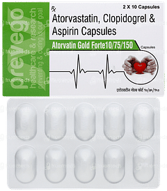 Atorvatin Gold Forte 10/75/150 Capsule 10 Atorvatin Gold Forte 10/75/150 Capsule 10