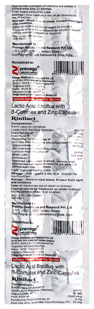 Rinilact Capsule 10