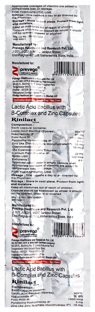 Rinilact Capsule 10