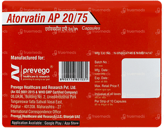 Atorvatin Ap 20/75 Capsule 10