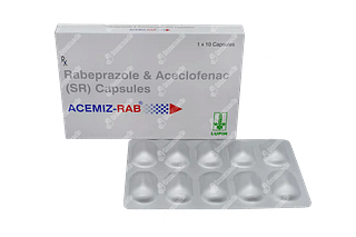 Acemiz Rab 200/20 MG Capsule Sr 10