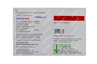 Acemiz Rab 200/20 MG Capsule Sr 10