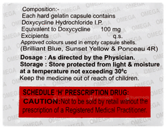 Doxycycline 100mg Capsule 10