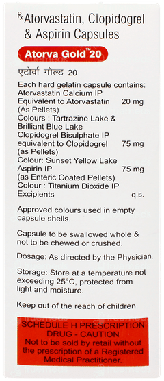 Atorva Gold 20 Capsule 15 Atorva Gold 20 Capsule 15