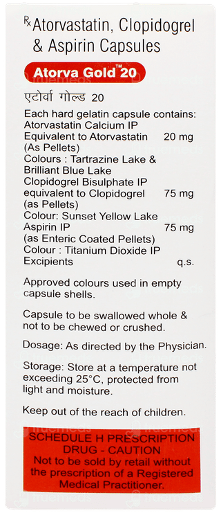 Atorva Gold 20 Capsule 15