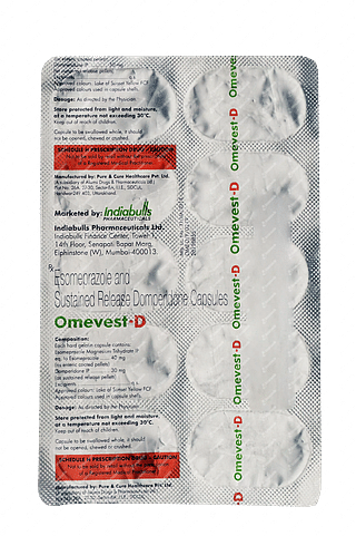 Omevest D 30/40 MG Capsule Sr 10