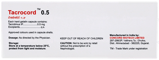Tacrocord 0.5 Capsule 10