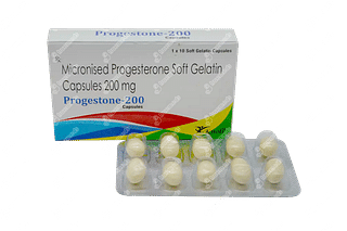 Progestone 200 MG Capsule 10