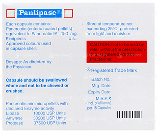 Panlipase Capsule 15