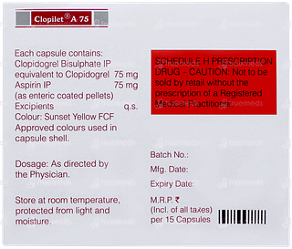 Clopilet A 75 Capsule 15