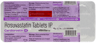 Cardiorostin 20 Tablet 10