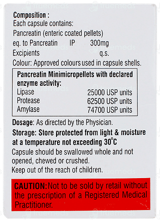 Pancreote 25000 Capsule 10