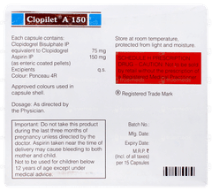 Clopilet A 150 Capsule 15 Clopilet A 150 Capsule 15