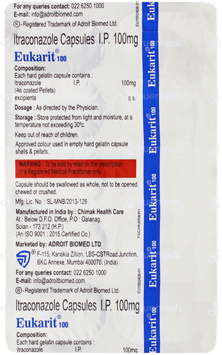 Eukarit 100 Capsule 10