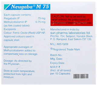 Neugaba M 75 Capsule 15