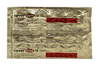 Lipvas Gold 75/10/75 MG Capsule 10