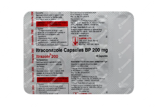 Itrazol 200 Mg Capsule 10 - Uses, Side Effects, Dosage, Price | Truemeds
