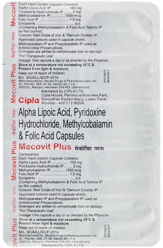 Mecovit Plus Capsule 10