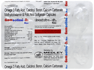 Gemsoline D3 Max Capsule 10