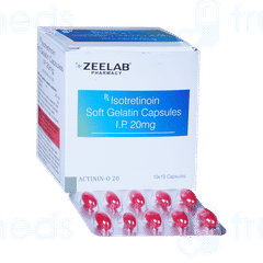 Actinin O 20 MG Soft Gelatin Capsule 10